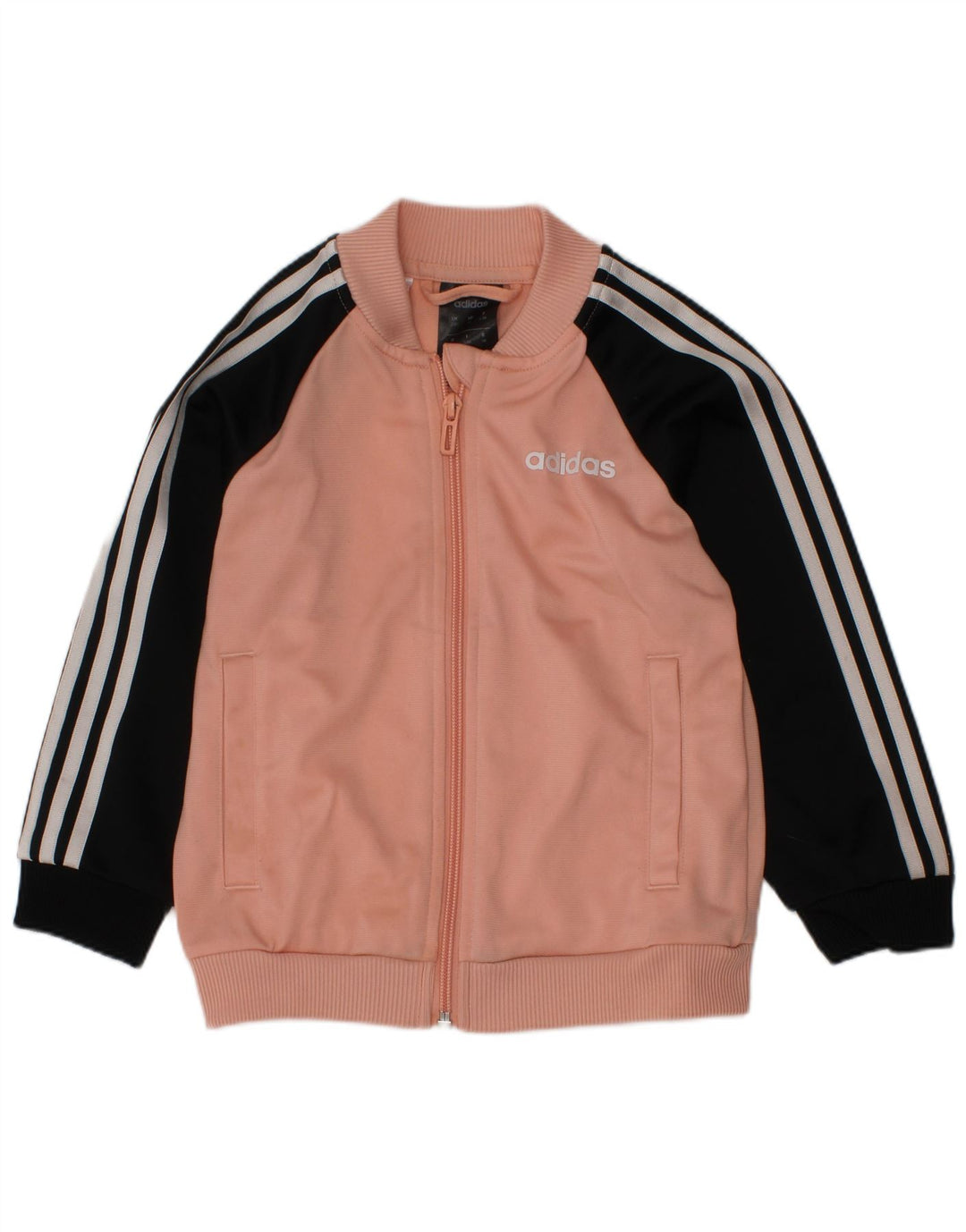 Κορίτσια αθλητική φόρμα ADIDAS Top μπουφάν 2-3 ετών Pink Colourblock Polyester