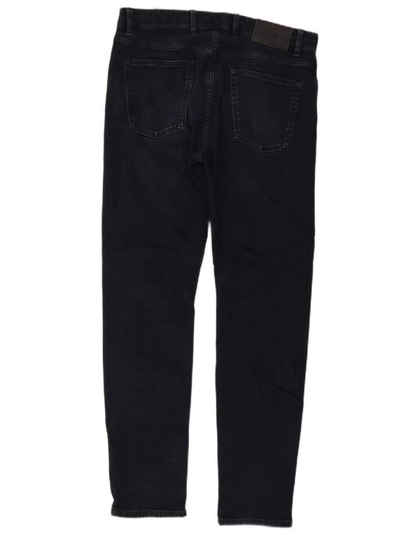 Massimo Dutti Ανδρικό Slim Jeans EU 42 Large W32 L32 Navy Blue Cotton