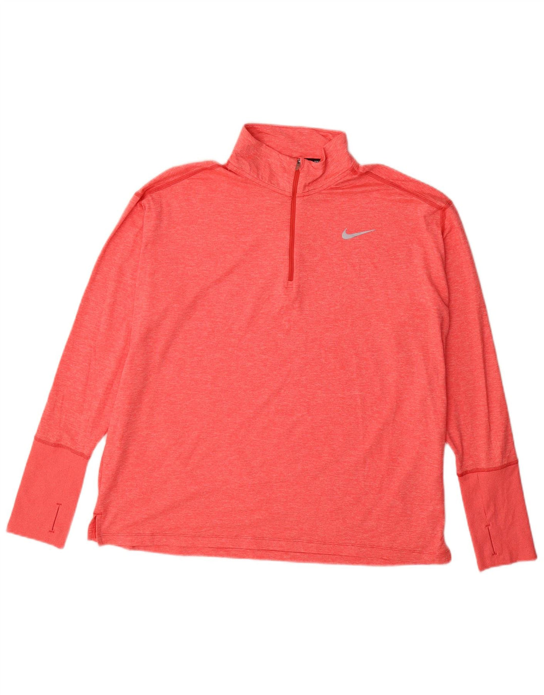 Nike γυναικείο Dri Fit μακρυμάνικο UK 18 XL ροζ πολυεστέρας