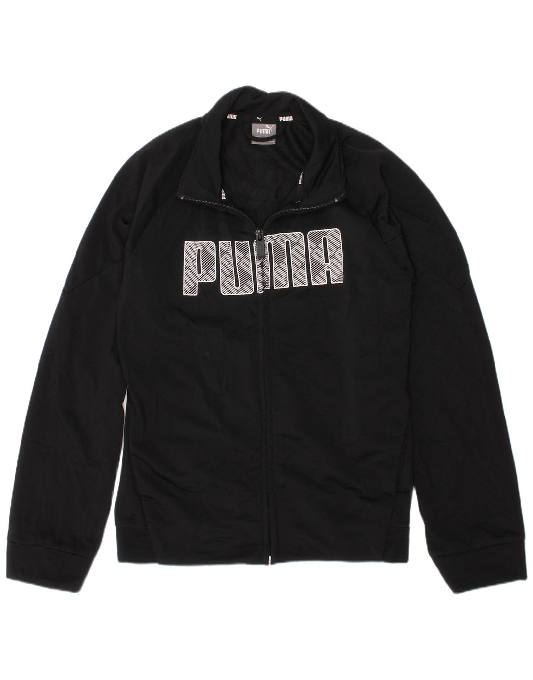 Puma Boys Graphic αθλητική φόρμα Top 9-10 Years Black Polyester