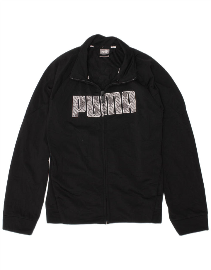 Puma Boys Graphic αθλητική φόρμα Top 9-10 Years Black Polyester