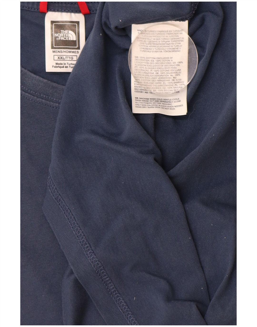 THE NORTH FACE Ανδρικό γραφικό T-Shirt Top 2XL Navy Blue Cotton