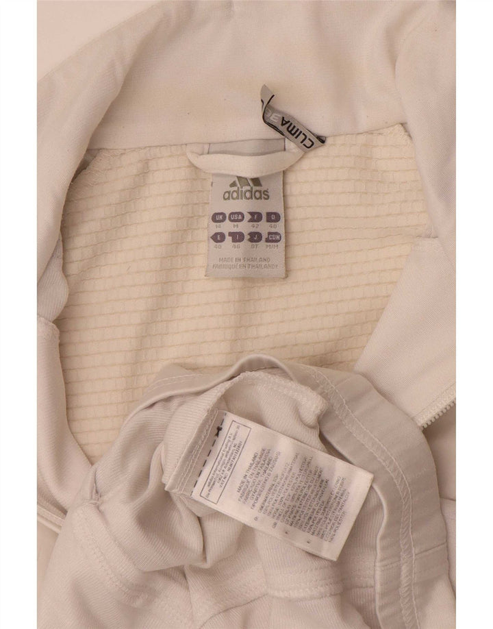 Adidas Γυναικεία φόρμα Climalite Top Jacket UK 14 Large White Polyester