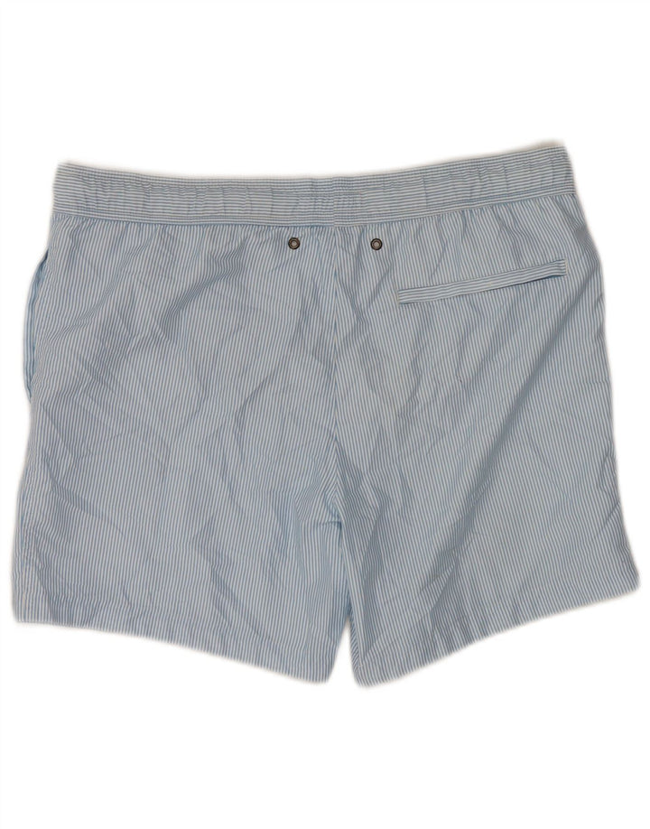 Ανδρικό σορτς κολύμβησης Jack Wills XS Blue Pinstripe Polyester
