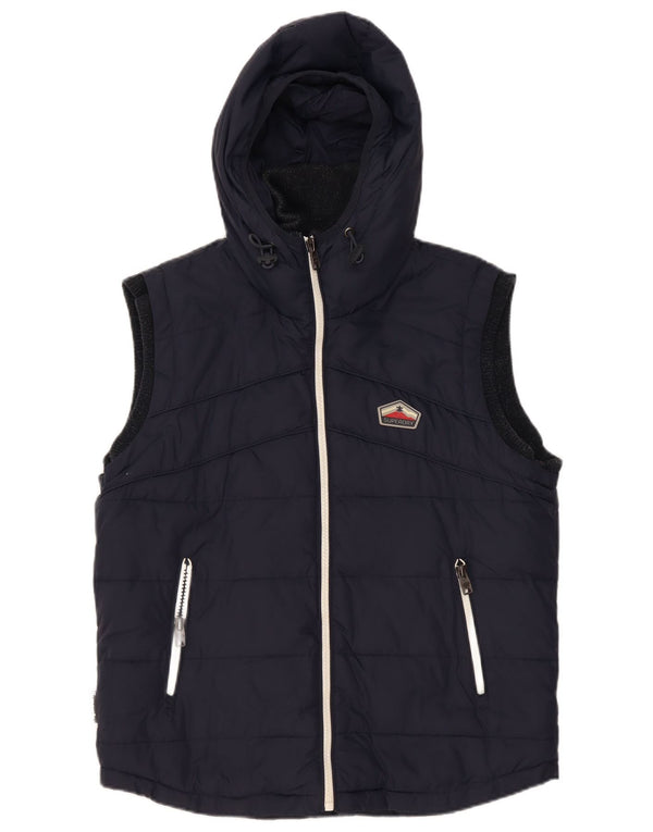 Superdry Ανδρική κουκούλα με επένδυση Gilet UK 42 XL Navy Blue Polyester