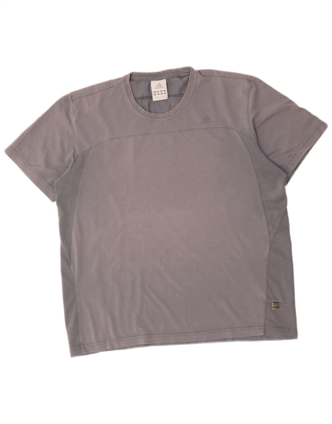 Ανδρικό T-Shirt Adidas Top μεγάλο γκρι βαμβακερό