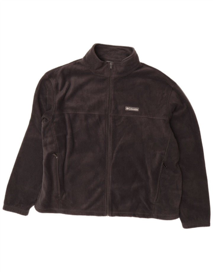 COLUMBIA Ανδρικό Fleece Jacket UK 44 2XL Μαύρο Πολυεστέρας