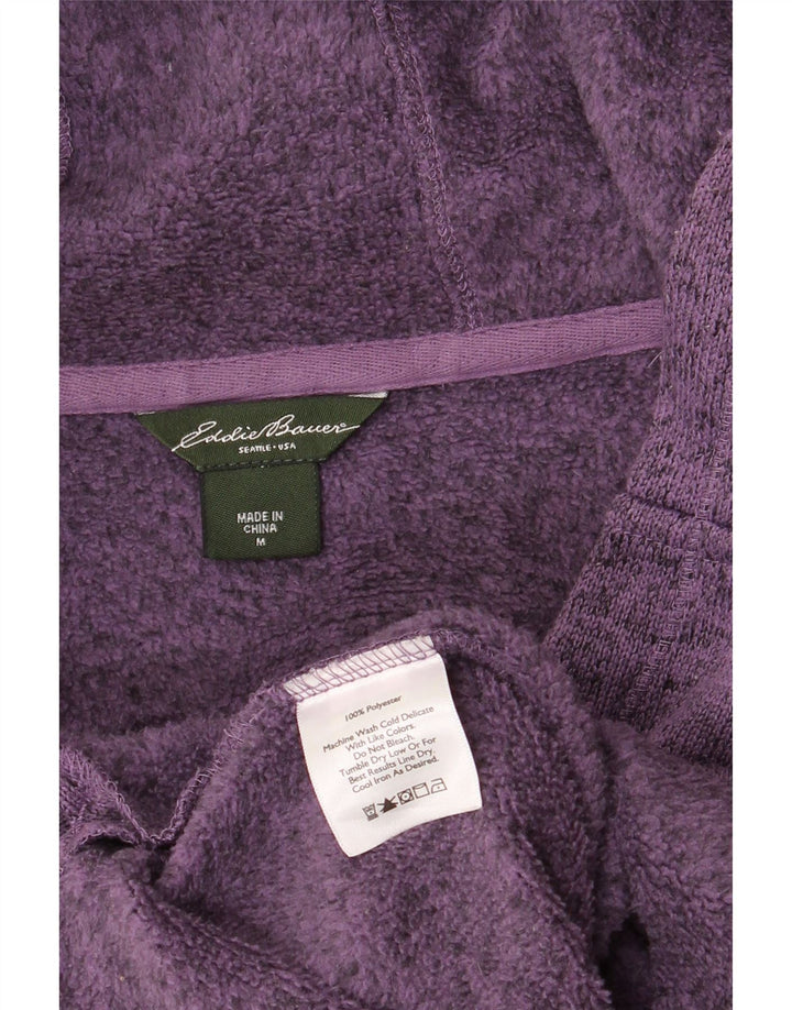 EDDIE BAUER Γυναικείο μπλουζάκι με κουκούλα UK 14 μεσαίου πορφυρού πολυεστέρας