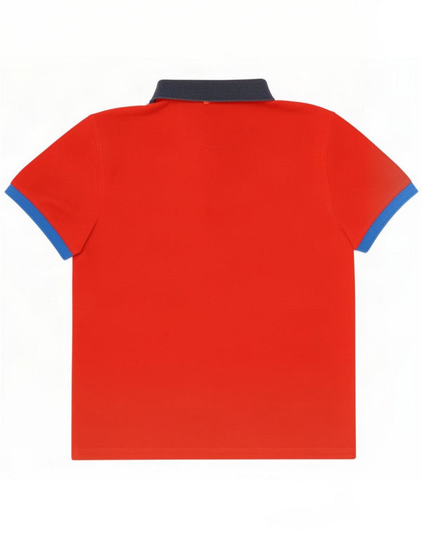 Sun68 Mens Polo Shirt Medium Red Striped