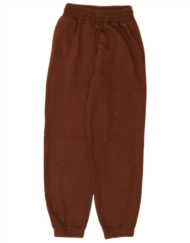 Zara Γυναικεία αθλητική φόρμα παντελόνι Joggers UK 8 Small Brown Polyester