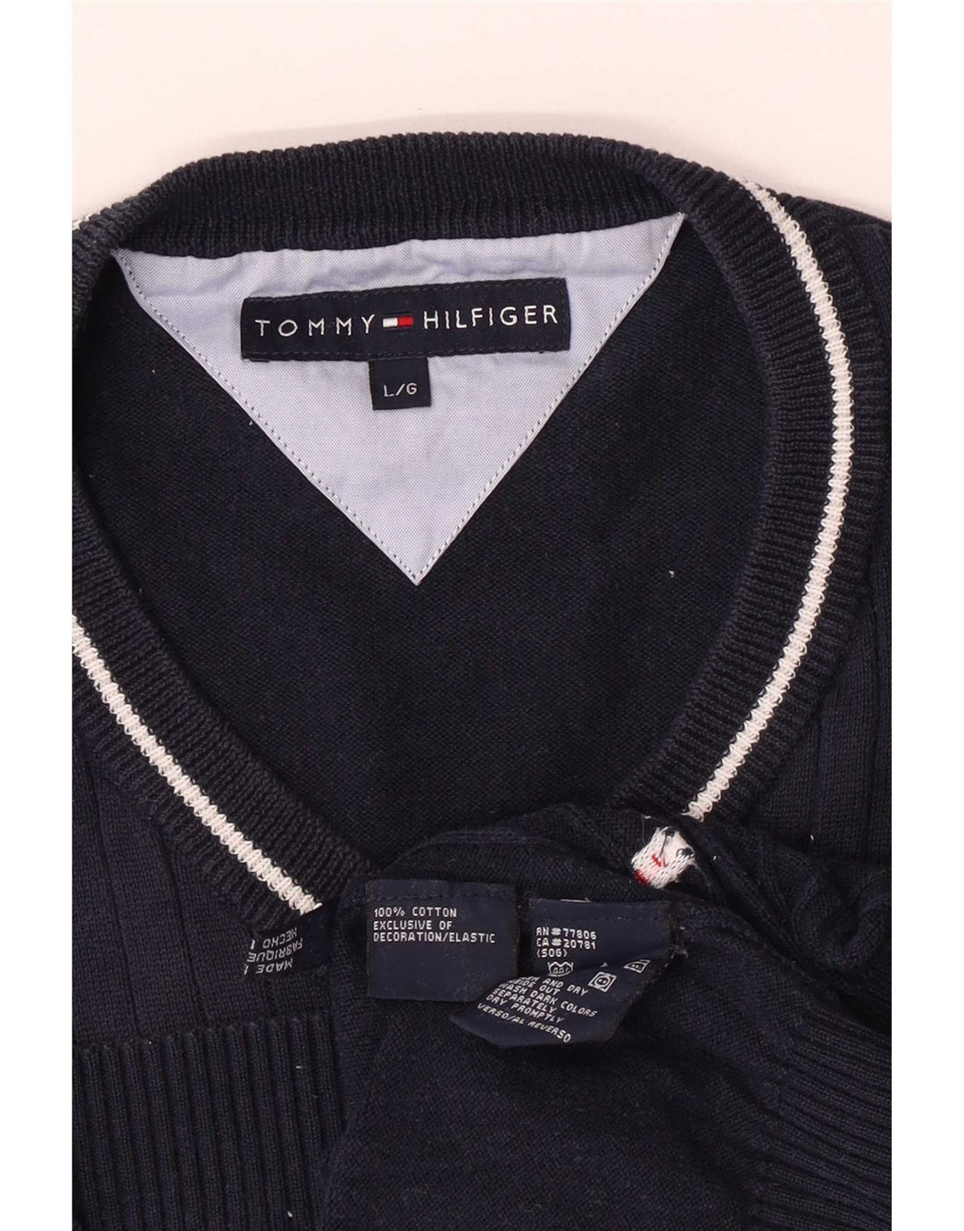 Tommy Hilfiger ανδρικό γιλέκο Tank Top Large Navy Blue Cotton