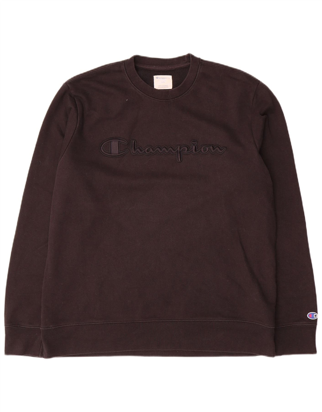 Ανδρικό γραφικό φούτερ Champion Jumper μεγάλο μαύρο βαμβακερό