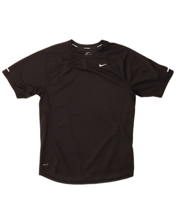 Ανδρικό T-Shirt Nike Dri Fit Top από μεσαίο μαύρο πολυεστέρα