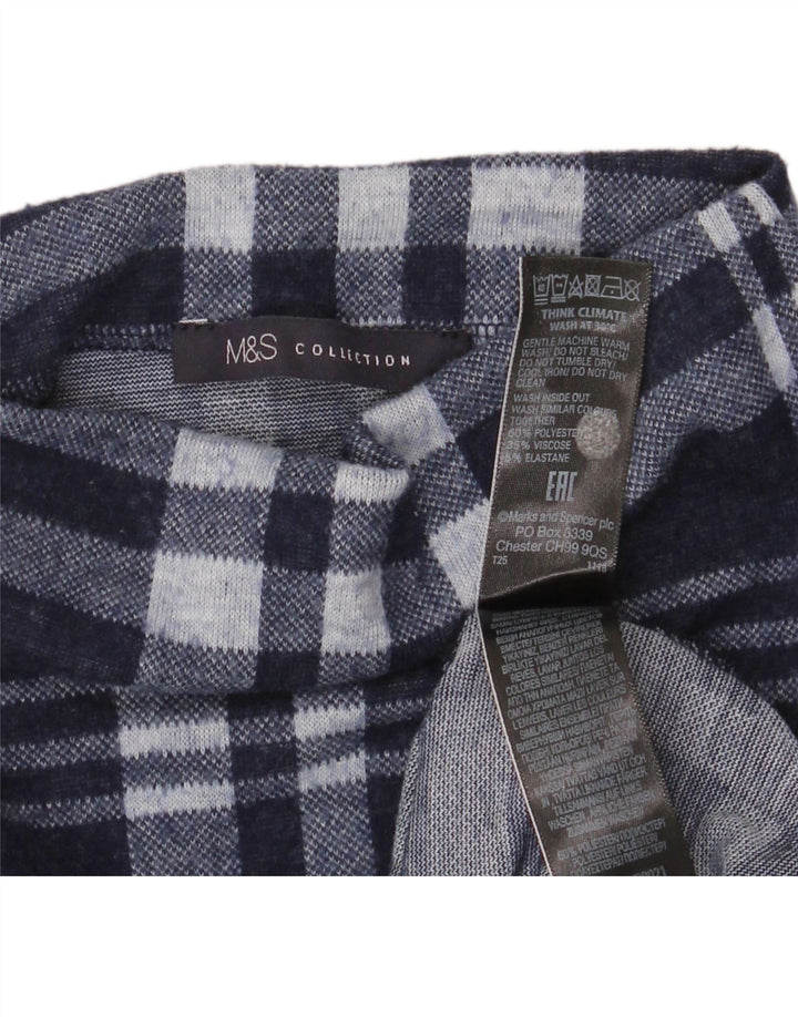 Marks & Spencer Γυναικείο πουλόβερ με λαιμό χελώνα UK 14 Large Navy Blue