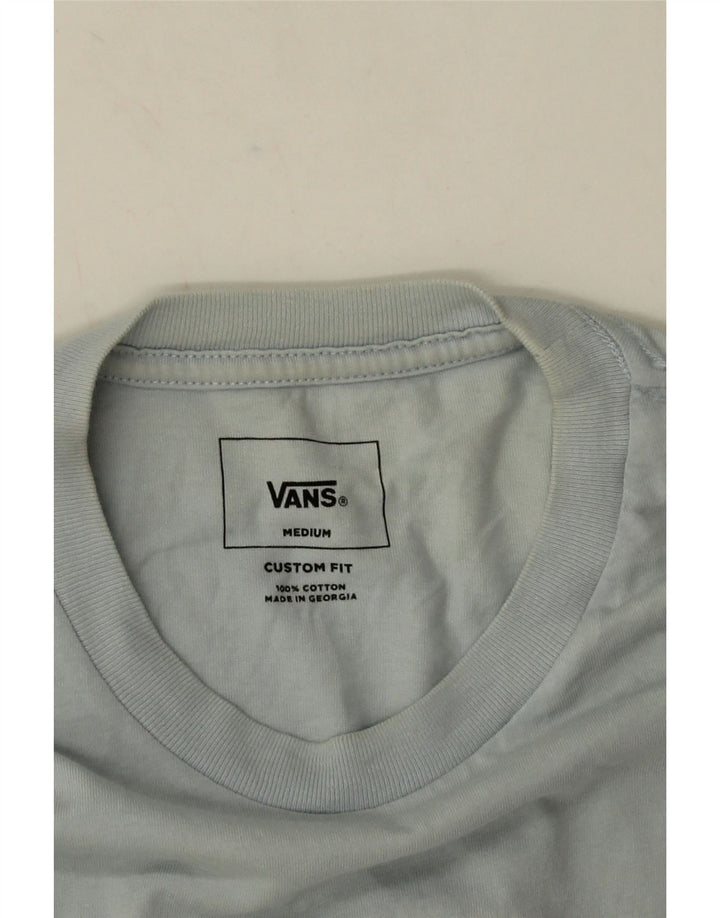 Ανδρικό γραφικό μπλουζάκι Vans Custom Εφαρμογή Τοπ μεσαίου μπλε βαμβακερό