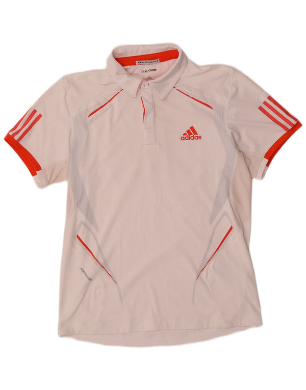 Ανδρικό πουκάμισο Adidas Climacool Polo Medium White Colourblock Polyester