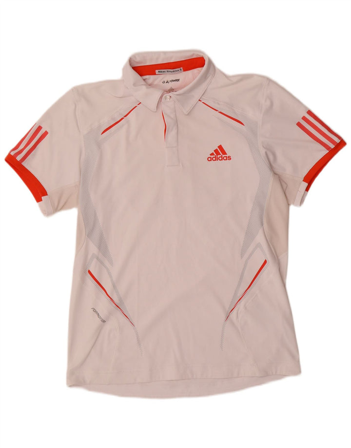 Ανδρικό πουκάμισο Adidas Climacool Polo Medium White Colourblock Polyester