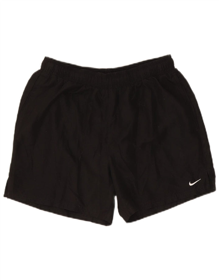Ανδρικό αθλητικό σορτς Nike από μεσαίο μαύρο πολυεστέρα