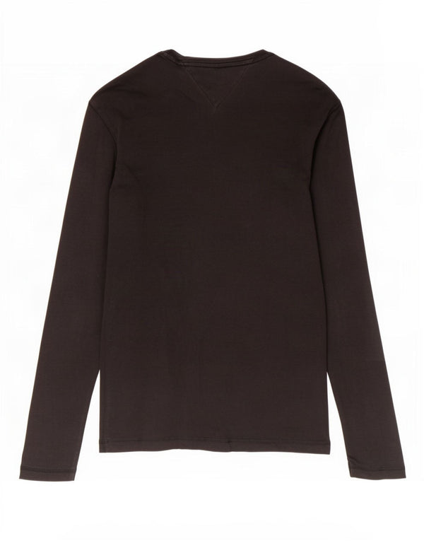 Tommy Hilfiger Γυναικείο Τοπ Μακρύ μακρυμάνικο UK 14 Large Μαύρο