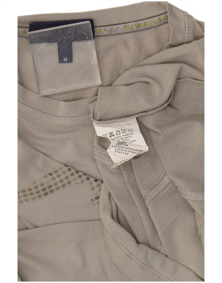 Trussardi Jeans Γυναικείο τοπ μακρυμάνικο UK 14 μεσαίο γκρι βαμβακερό