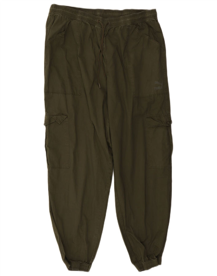 Παντελόνι PUMA Ανδρικό Joggers Cargo XL W38 L28 Χακί Βαμβακερό