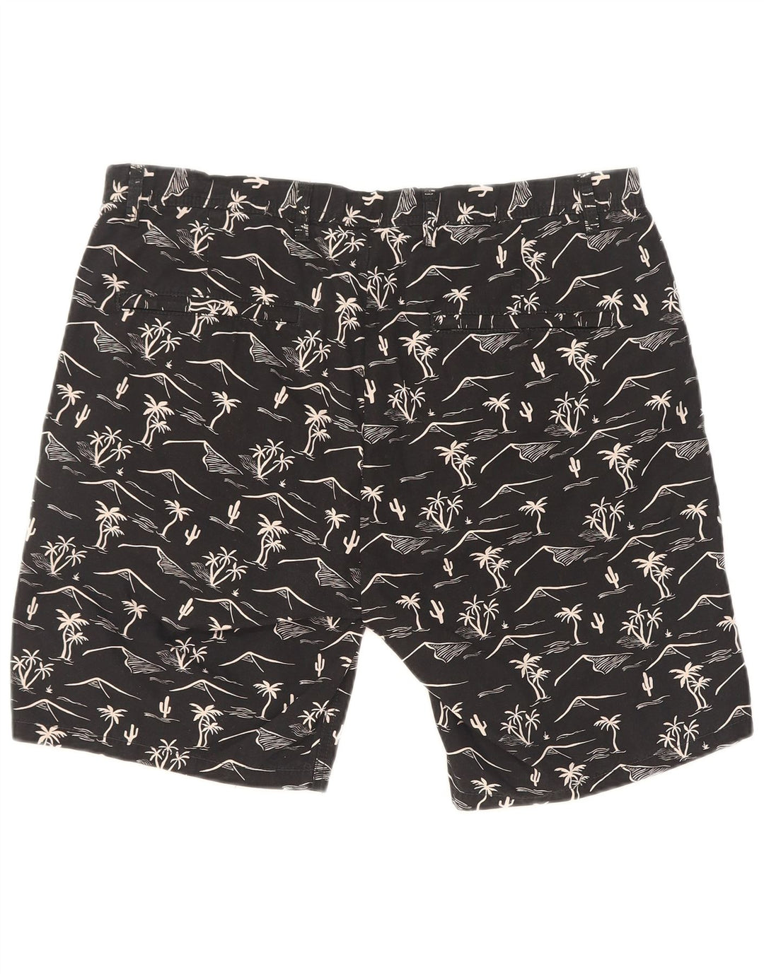 Ανδρικό σορτς Chino με αφηρημένο σχέδιο Scotch & Soda W32 μεσαίο μαύρο χαβανέζικο