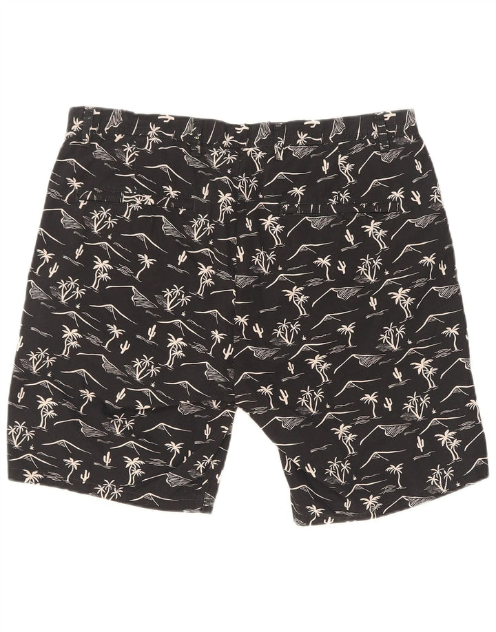Ανδρικό σορτς Chino με αφηρημένο σχέδιο Scotch & Soda W32 μεσαίο μαύρο χαβανέζικο