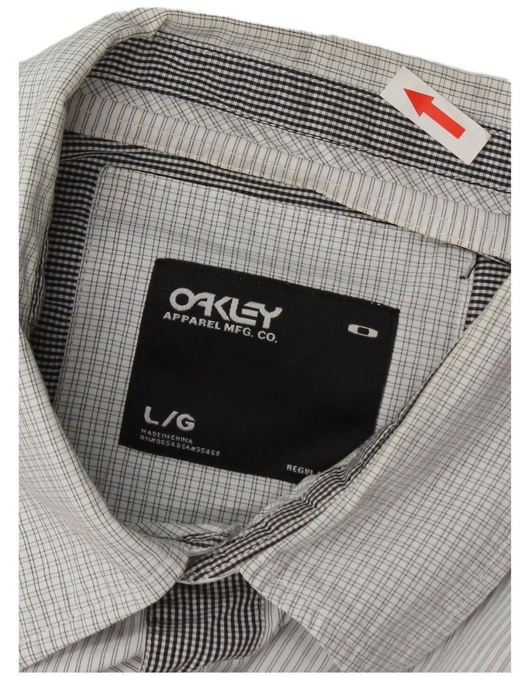 Ανδρικό πουκάμισο Oakley μεγάλο λευκό συνονθύλευμα