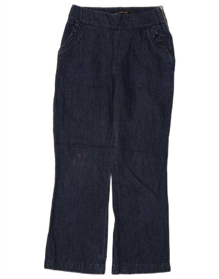 Zara Γυναικεία Bootcut Jeans XS W24 L26 Navy Blue
