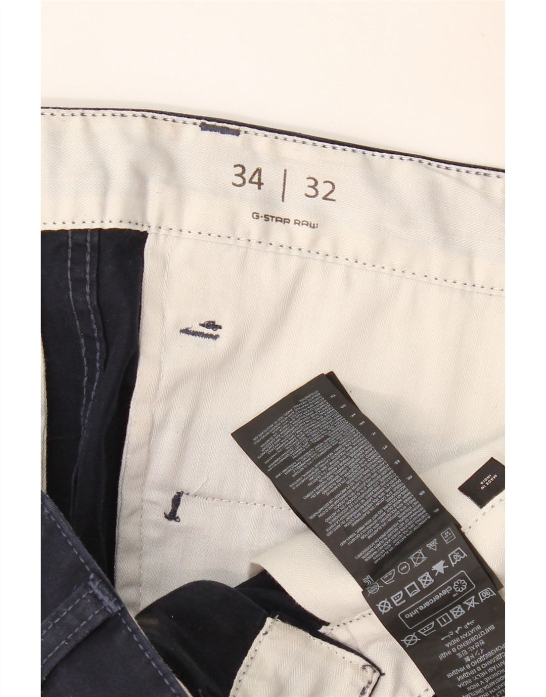 G-STAR Ανδρικό Slim παντελόνι Chino W34 L32 Navy Blue Cotton