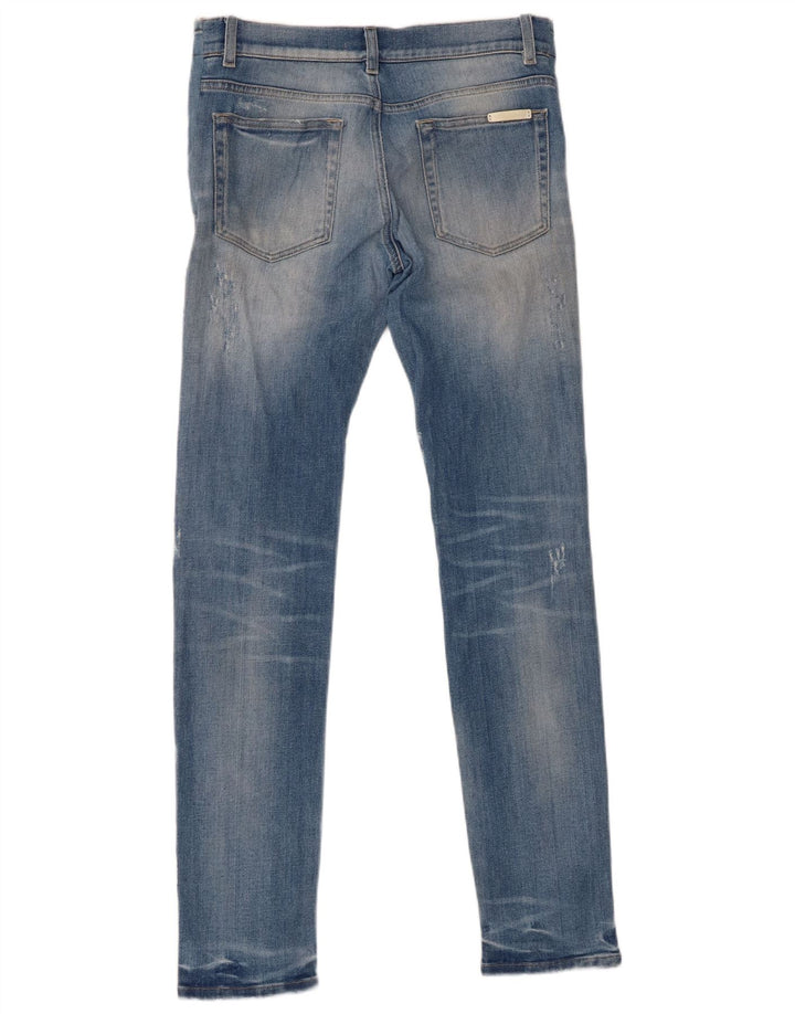 DOLCE & GABBANA Γυναικεία Distressed Slim Jeans IT 44 Medium W30 L32 Blue