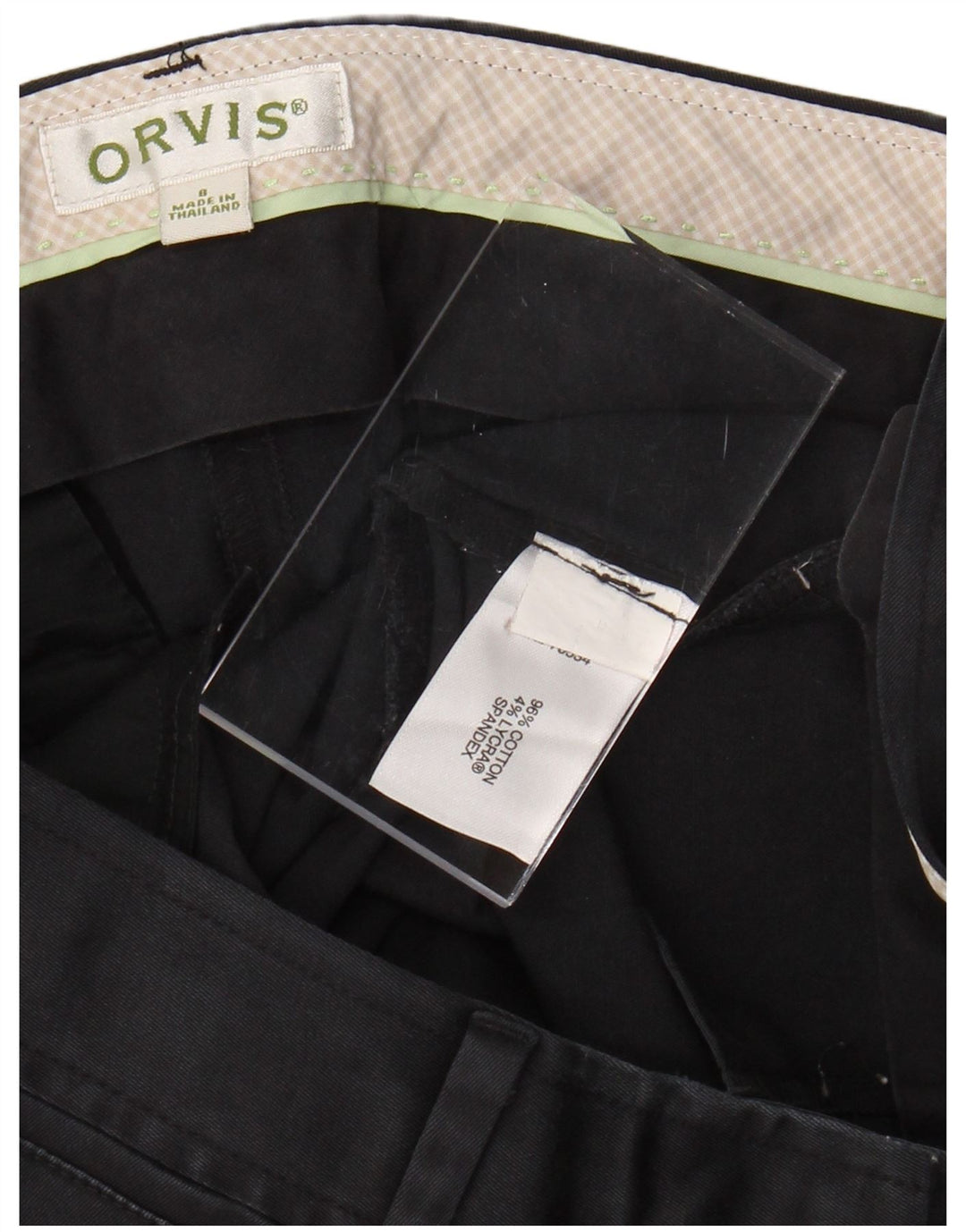 ORVIS Γυναικείο Slim Casual Παντελόνι US 8 Medium W28 L27 Μαύρο βαμβακερό