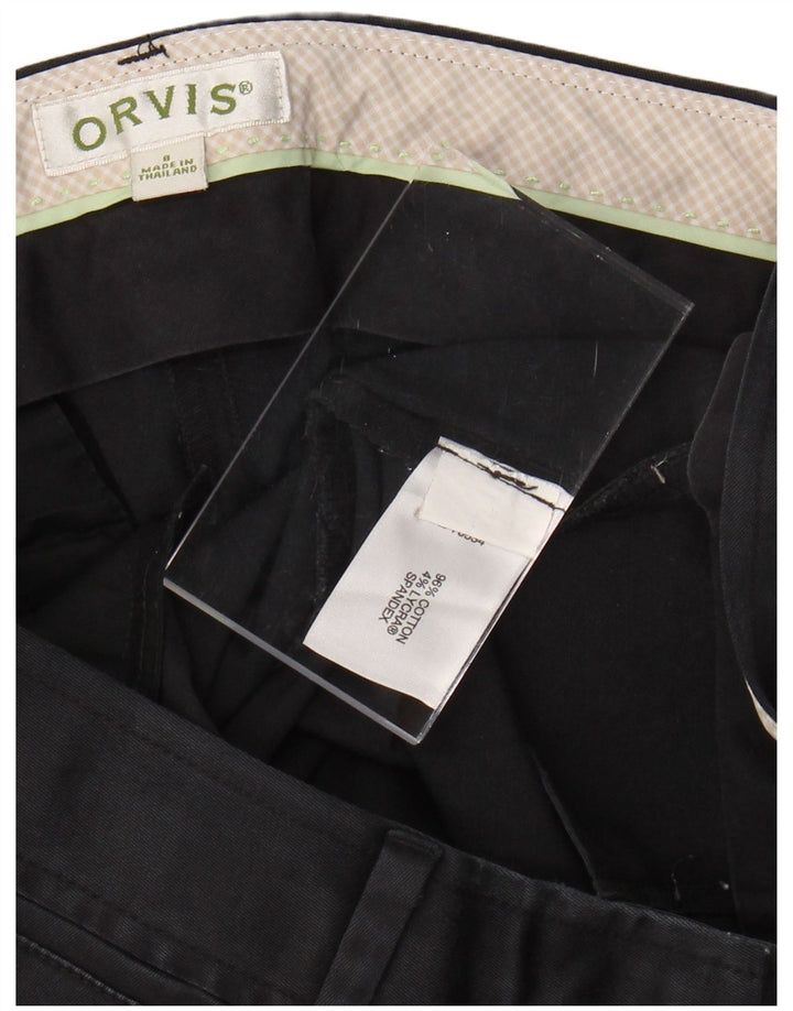 ORVIS Γυναικείο Slim Casual Παντελόνι US 8 Medium W28 L27 Μαύρο βαμβακερό