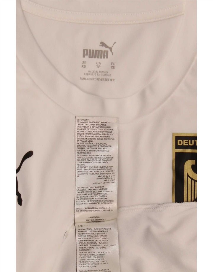 Γραφικό T-Shirt Puma Mens Deutshland Top XS Λευκός Πολυεστέρας
