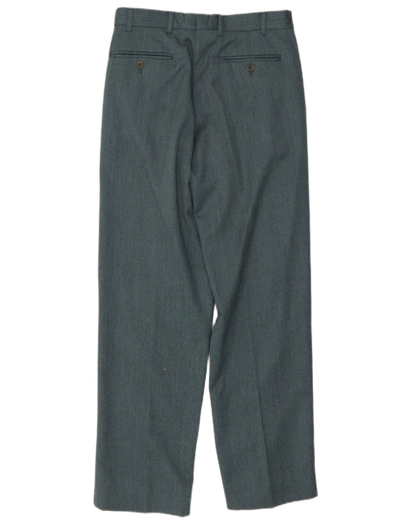 Byblos Ανδρικό παντελόνι με καρφίτσα IT 48 Medium W31 L31 Green Wool