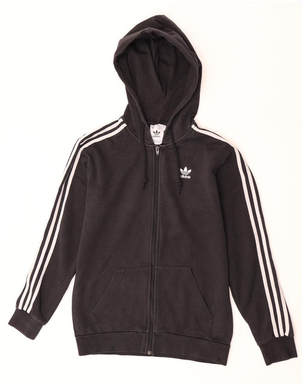 Ανδρικό πουλόβερ Adidas με φερμουάρ XS Μαύρο βαμβακερό
