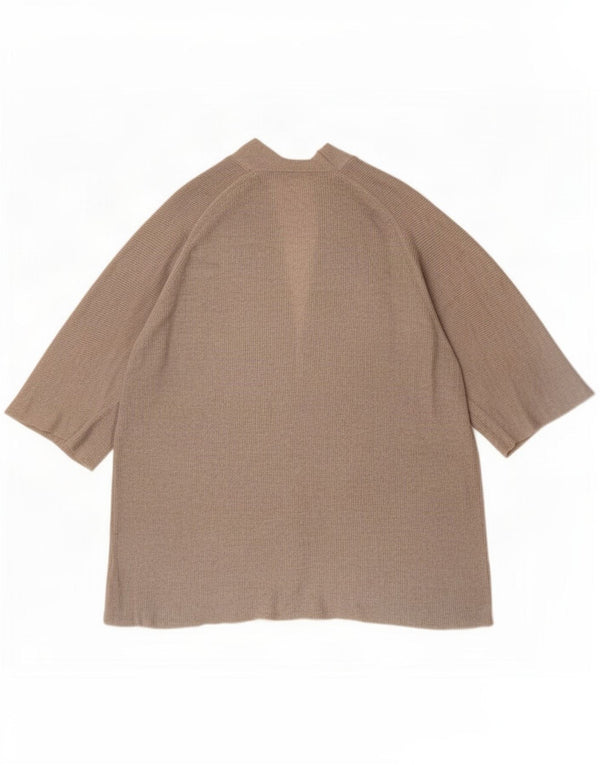 Massimo Dutti Γυναικεία ζακέτα με κοντό μανίκι UK 14 Medium Brown