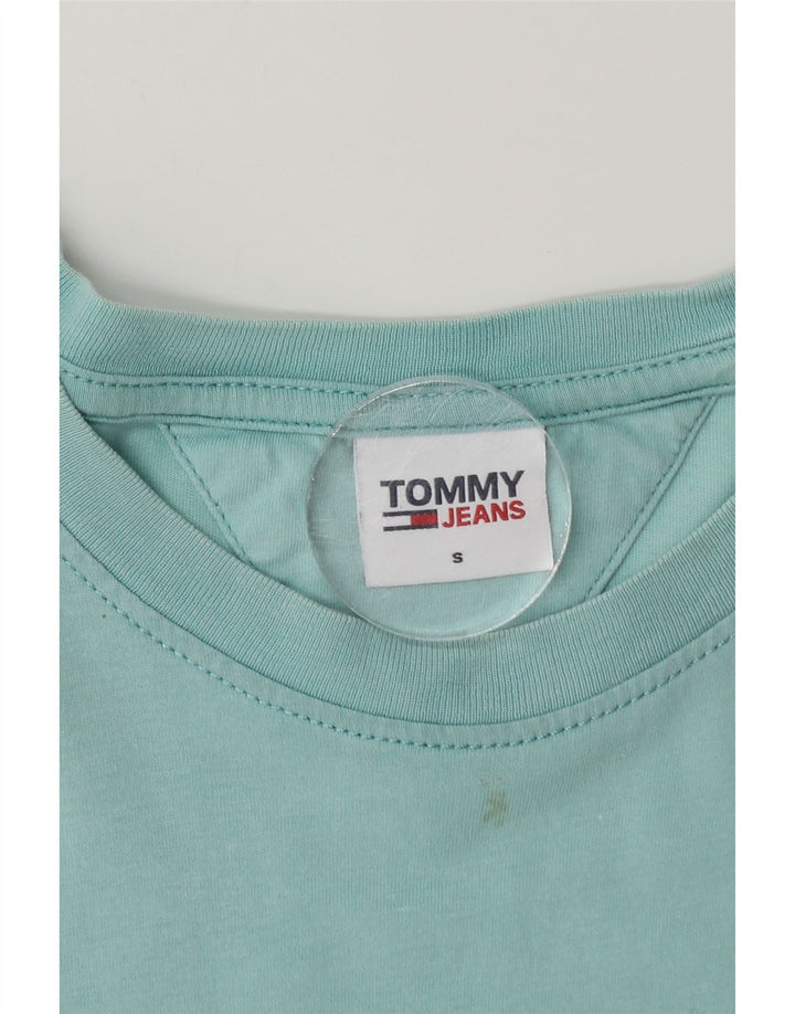 Tommy Hilfiger Ανδρικό γραφικό T-Shirt Top Μικρό Μπλε Βαμβακερό