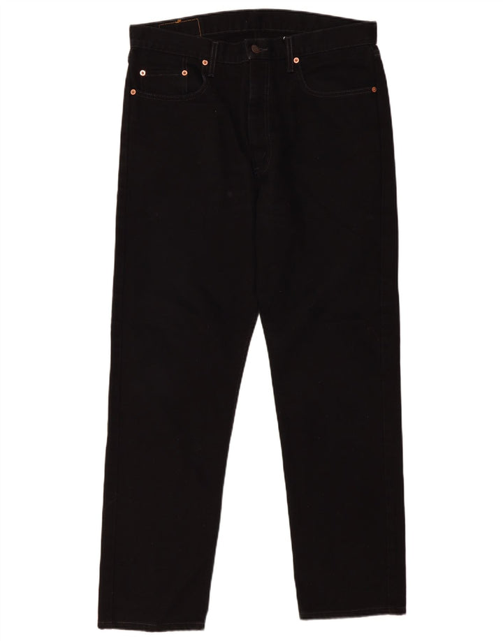 Levi's Mens 615 Straight Jeans W36 L30 Μαύρο Βαμβακερό