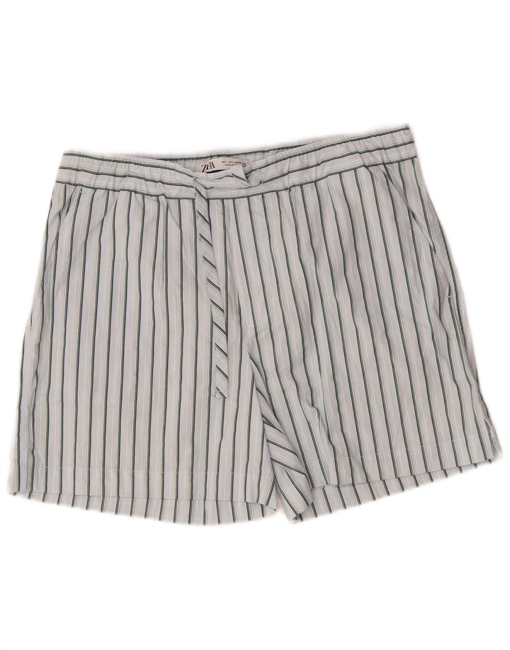 Zara Ανδρικό σορτς Chino μεγάλο W32 Βαμβακερό μπλε ριγέ