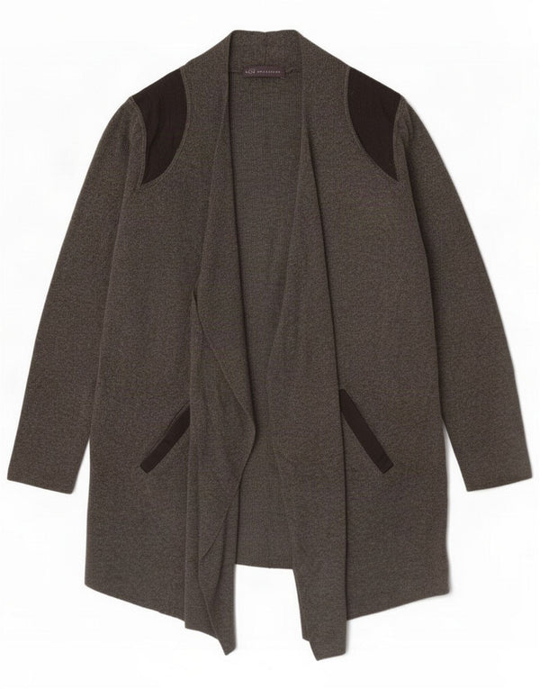 Marks & Spencer Womens Longline Cardigan πουλόβερ UK 16 Large Grey