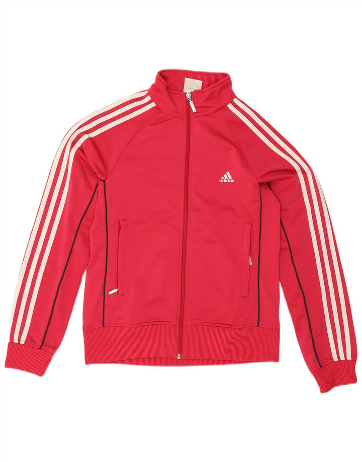 Γυναικεία αθλητική φόρμα Adidas Top Jacket UK 16 Large Pink Polyester