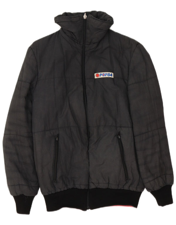 POP 84 Γυναικείο αναστρέψιμο μπουφάν IT 42 Medium Black Colourblock Polyester