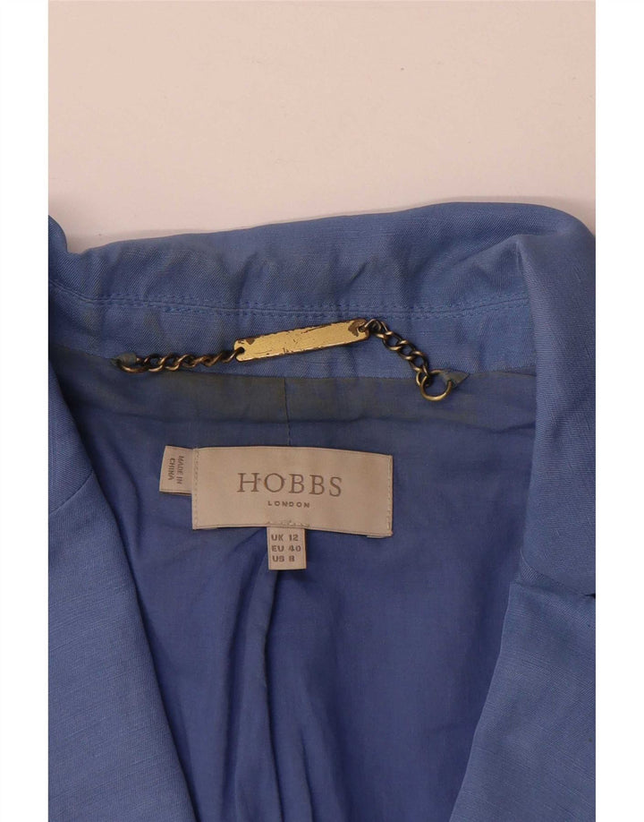 Hobbs Γυναικείο μπλέιζερ μπουφάν UK 12 μεσαίου μπλε λινό