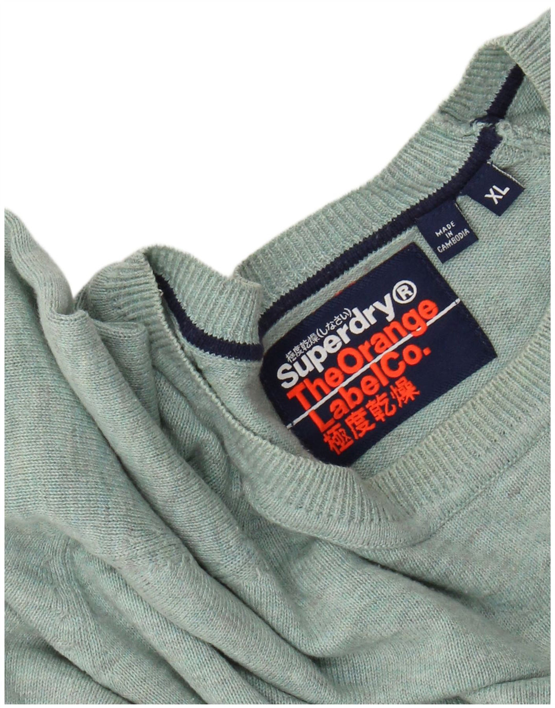 Ανδρικό πουλόβερ SUPERDRY Crew Neck Jumper XL Green Flecked