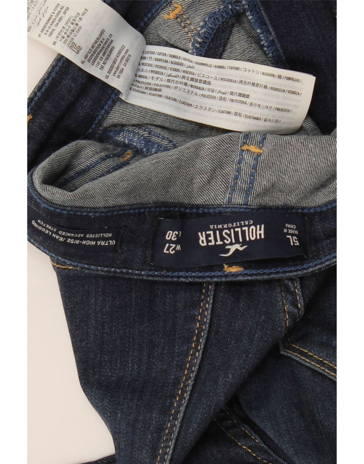 HOLLISTER Γυναικεία ψηλόμεσα Skinny Jeans US 5 Small W27 L30 Navy Blue