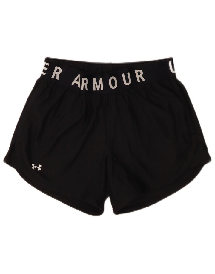 Γυναικείο γραφικό αθλητικό σορτς Under Armour UK 10 μικρό μαύρο πολυεστέρα