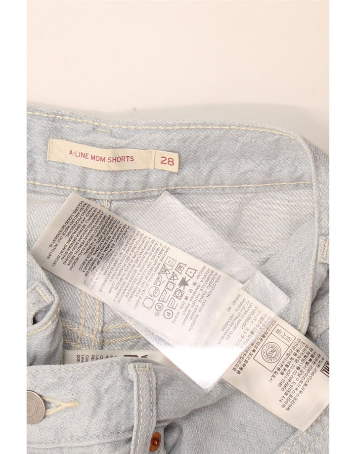 Γυναικείο τζιν σορτς LEVI'S Mom W28 Βαμβακερό μεσαίο μπλε