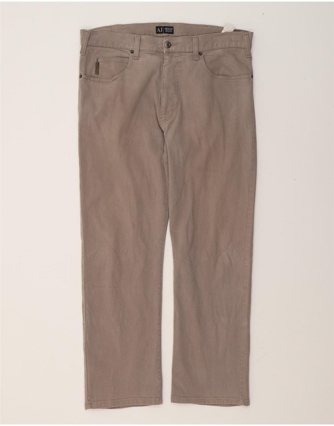 Armani Ανδρικό ίσιο casual παντελόνι W36 L28 Γκρι βαμβακερό