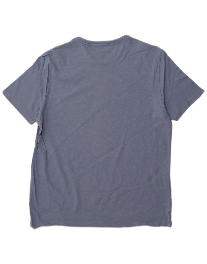 FAT FACE Ανδρικό γραφικό T-Shirt Top XL Blue Flecked Cotton